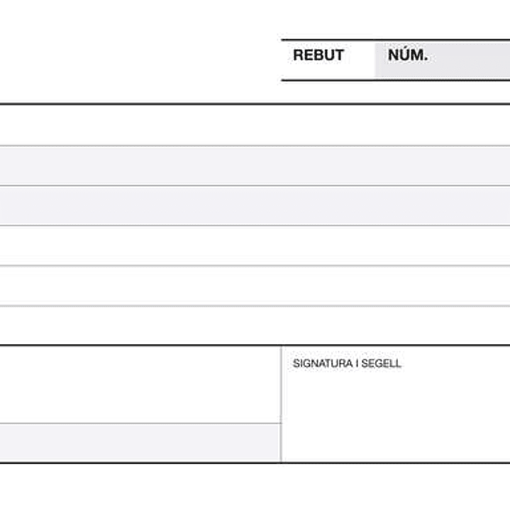 Apli Talonario Recibo 1/3 Apaisado Duplicado A-60 - Papel Autocopiativo - Numeracion Secuencial - 3 Copias - Blanco 1