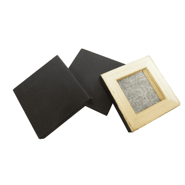 Daler Rowney Simply Pack de 16 Lienzos Mini - Cuadrado - 6.35x6.35cm - Color Negro 1