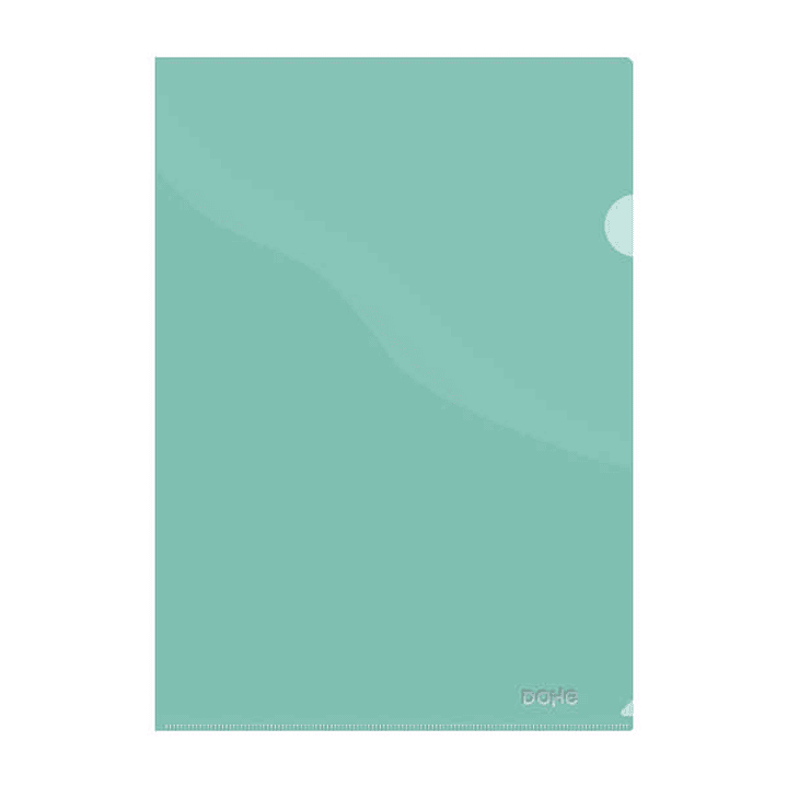 Dohe Dossier Uñero Premium Tamaño A4 - 210x297mm - Fabricado en Polipropileno Translucido de 180 Micras - Color Verde 1