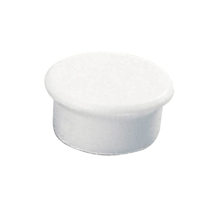 Dahle 95513 Pack de 10 Imanes para Pizarra Blanca - Diametro de 13mm - Color Blanco 1