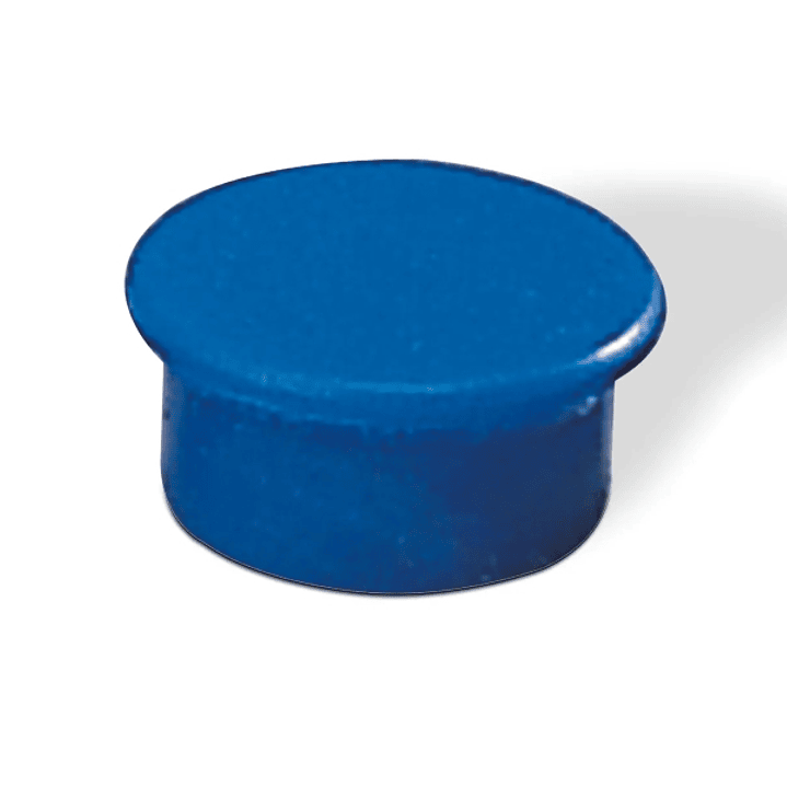 Dahle 95513 Pack de 10 Imanes para Pizarra Blanca - Diametro de 13mm - Color Azul 1