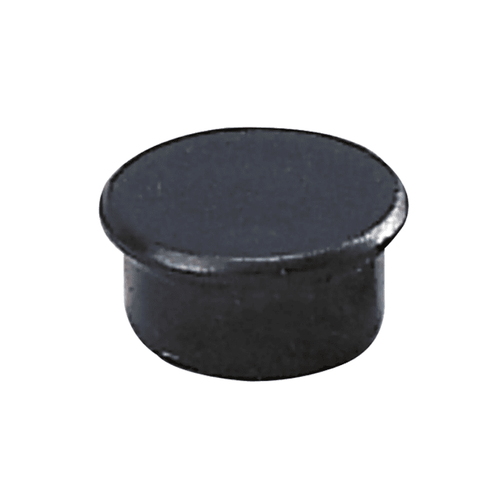 Dahle 95513 Pack de 10 Imanes para Pizarra Blanca - Diametro de 13mm - Color Negro 1