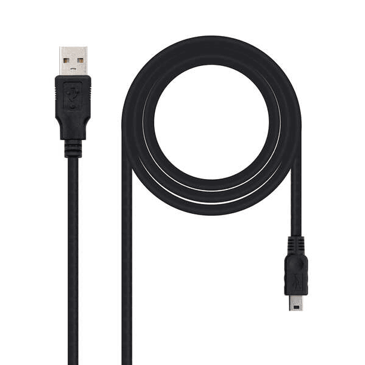Nanocable Cable USB-A 2.0 Macho a Mini-USB Macho 0.50m 1