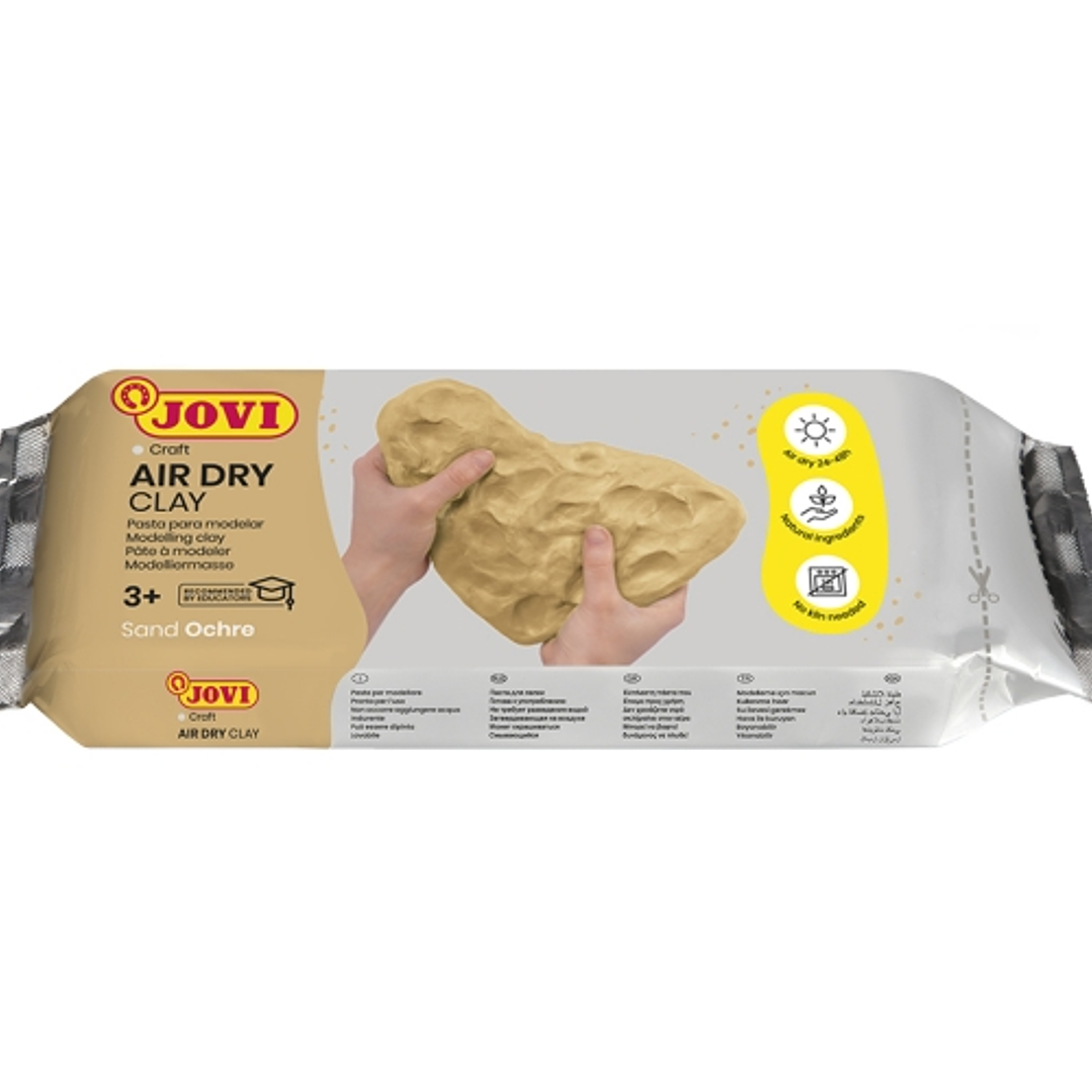 Jovi Air Dry Pasta para Modelar 250gr - Endurecible al Aire - Tacto Fresco - Facil de Moldear - Multi-Superficie - Secado en 24H - Acabado Fino - Colo 1