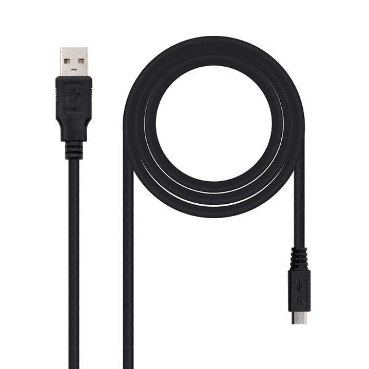 Nanocable Cable USB-A 2.0 Macho a Micro-USB Macho 3m 1