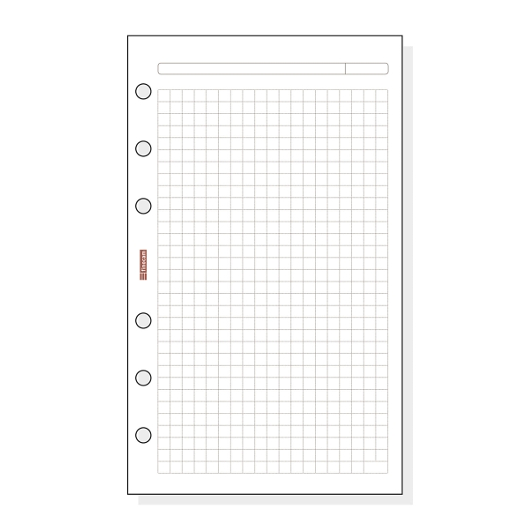 Finocam R440 Recambio para Agendas Open - Cuadriculado - Formato 400 - 91x5x152mm - Color Blanco 1