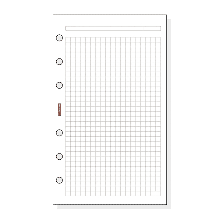 Finocam R440 Recambio para Agendas Open - Cuadriculado - Formato 400 - 91x5x152mm - Color Blanco 1