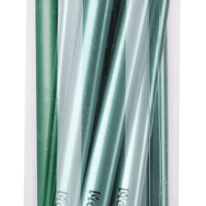 Apli Jumbo Metallic Lapiz Triangular de Color - 5mm de Grosor - Ideal para Mejor Sujecion - Mayor Cobertura en un Solo Trazo - Color Verde Metalizado 1