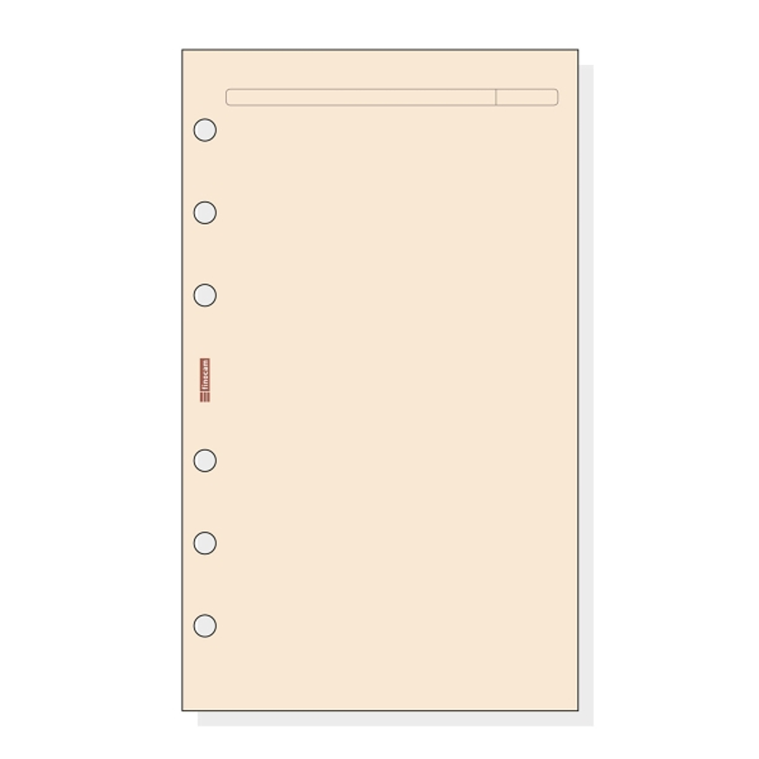 Finocam R443 Recambio para Agendas Open - Liso - Formato 400 - 91x5x152mm - Color Crema 1