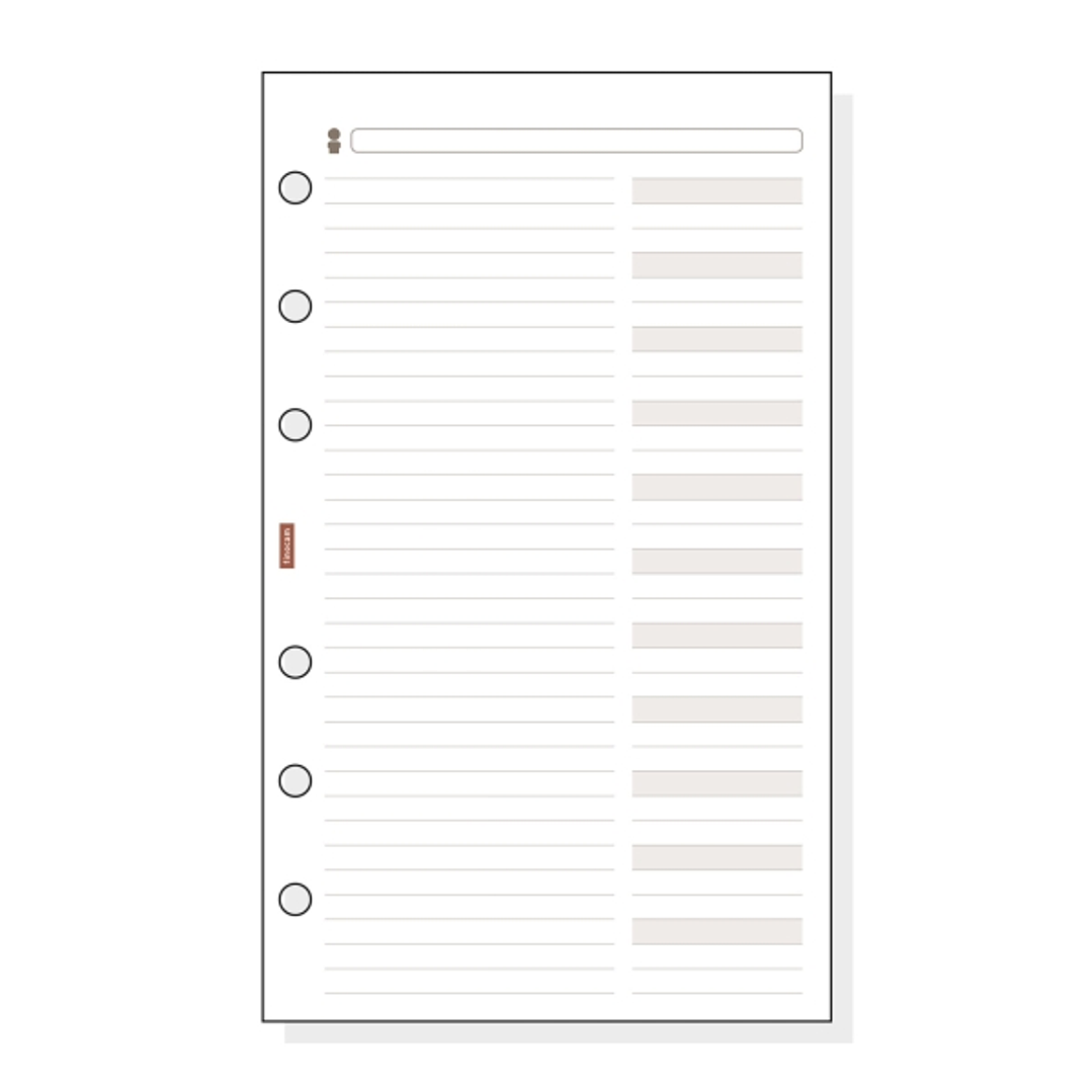 Finocam R454 Recambio Telefonico para Agendas Classic - Formato 400 - 91x5x152mm - Color Blanco 1