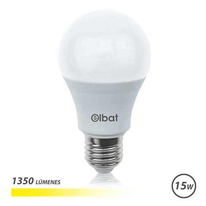 Elbat Bombilla LED A60 15W E27 1350lm - 3000K Luz Calida 1