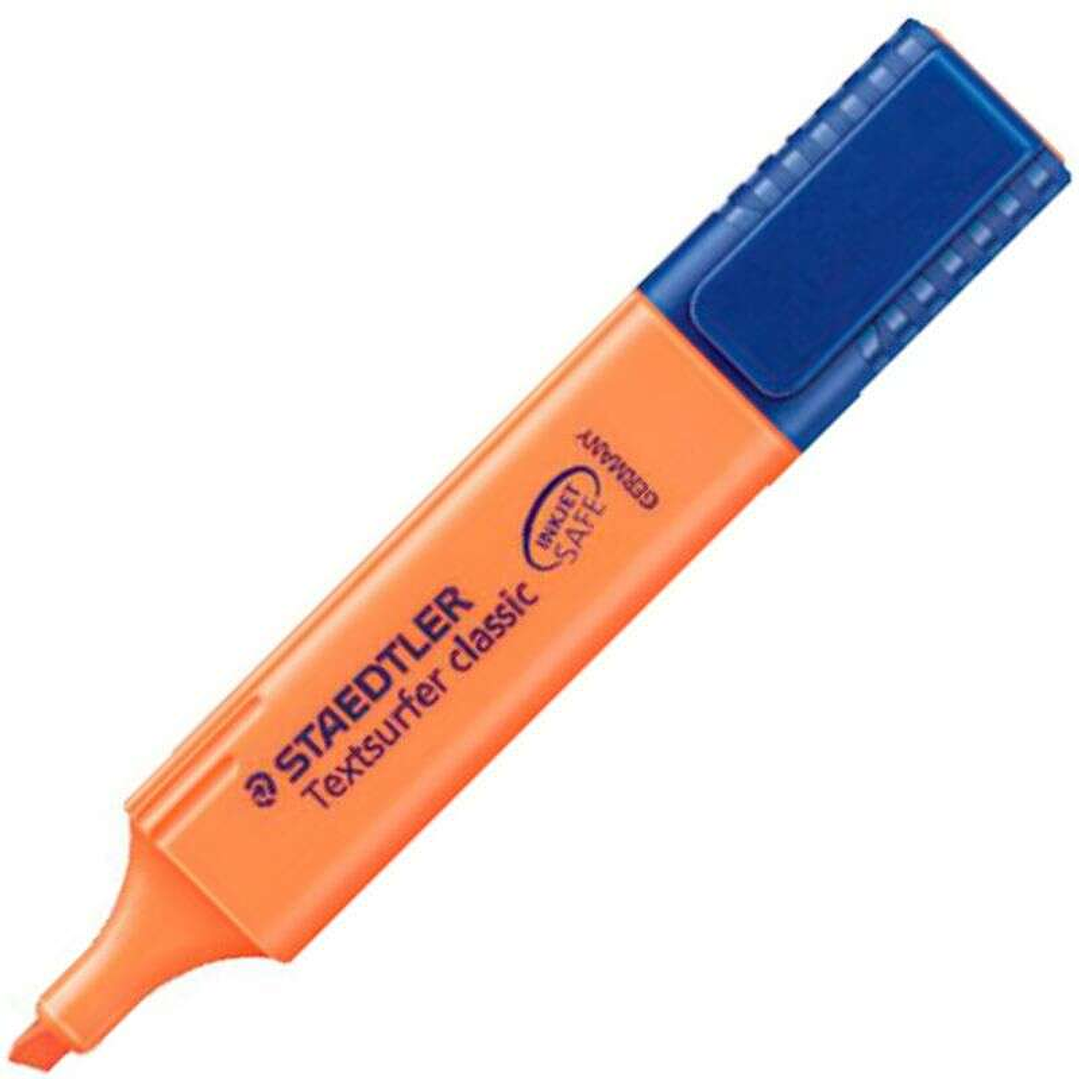 Staedtler Textsurfer Classic 364 Marcador Fluorescente - Punta Biselada - Trazo entre 1 - 5mm - Tinta con Base de Agua - Color Naranja 1