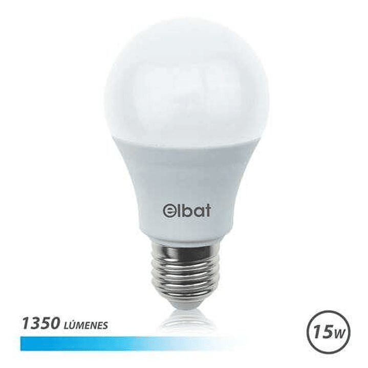 Elbat Bombilla LED A60 15W E27 1350lm - 6500K Luz Fria 1