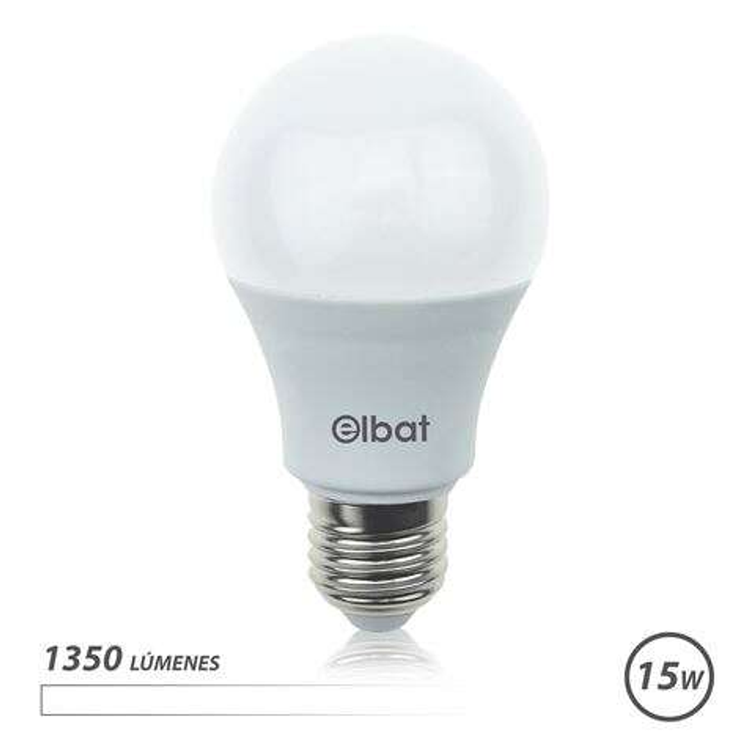 Elbat Bombilla LED A60 15W E27 1350lm - 4000K Luz Blanca 1