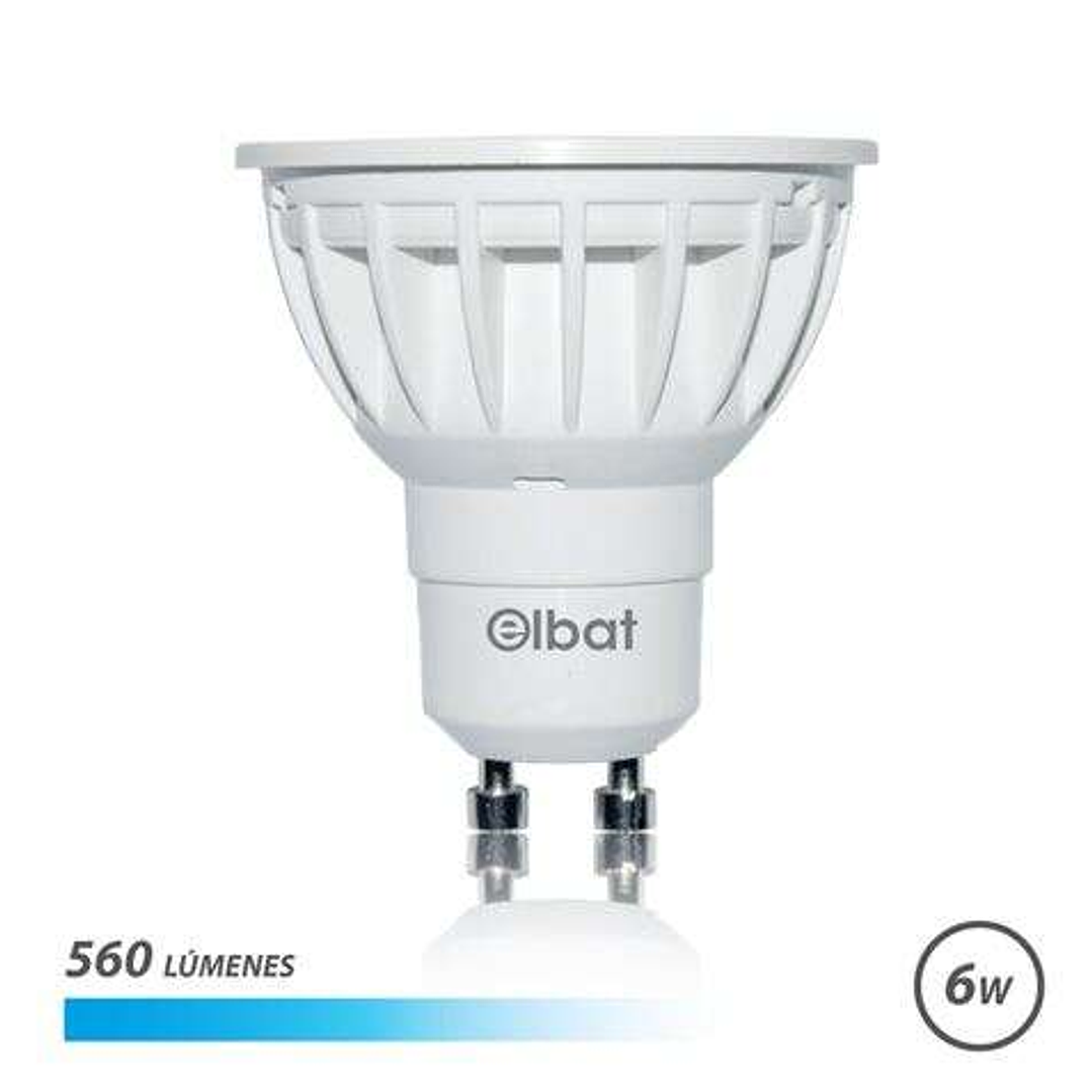 Elbat Bombilla LED GU10 6W 560lm - 6500K Luz Fria 1
