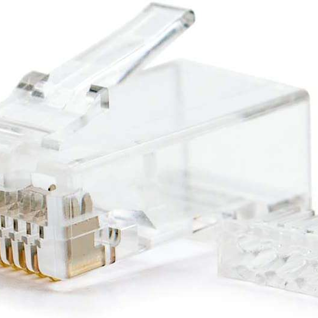 Nanocable Pack de 10 Conectores RJ45 8 Hilos Cat.6 - Color Transparente 1
