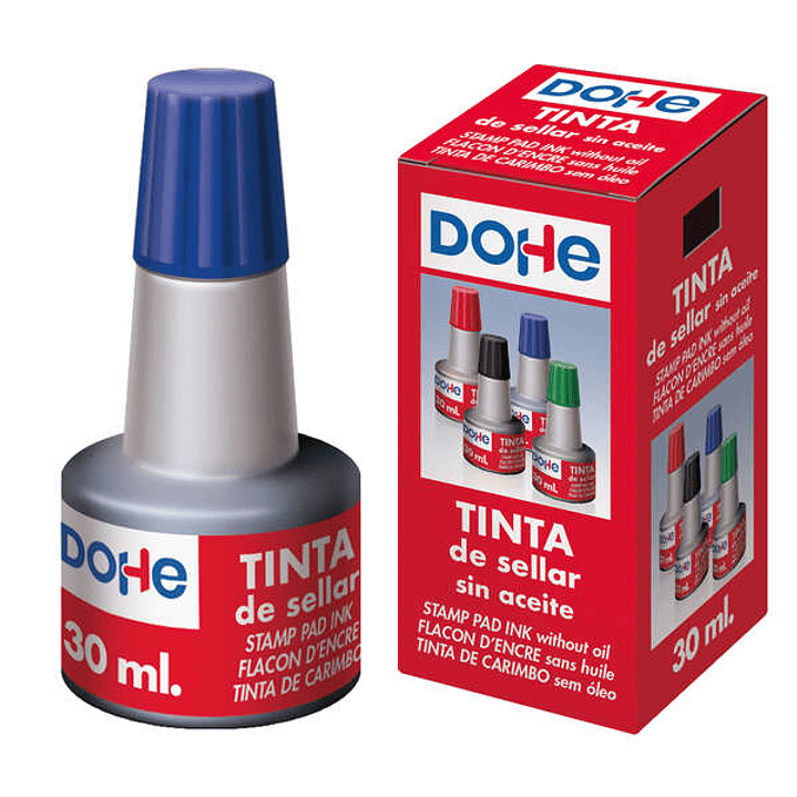 Dohe Tinta para Tampones y Sellos 30ml - Color Azul 1