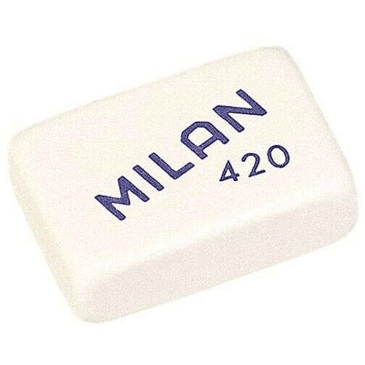 Milan 420 Goma de Borrar Rectangular - Miga de Pan - Suave Caucho Sintetico - Colores Surtidos 1