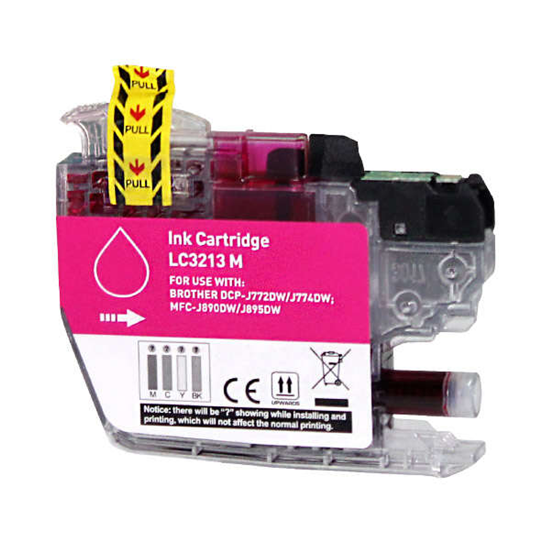 Brother LC3213/LC3211 Magenta Cartucho de Tinta Generico - Reemplaza LC3213M/LC3211M 1