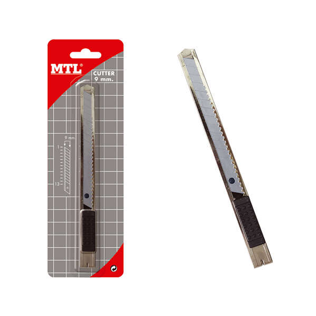 Dohe Cutter de Acero Inoxidable - Cuchillas Tronzables de Acero - Sistema de Bloqueo de Cuchilla - Blister Individual 1