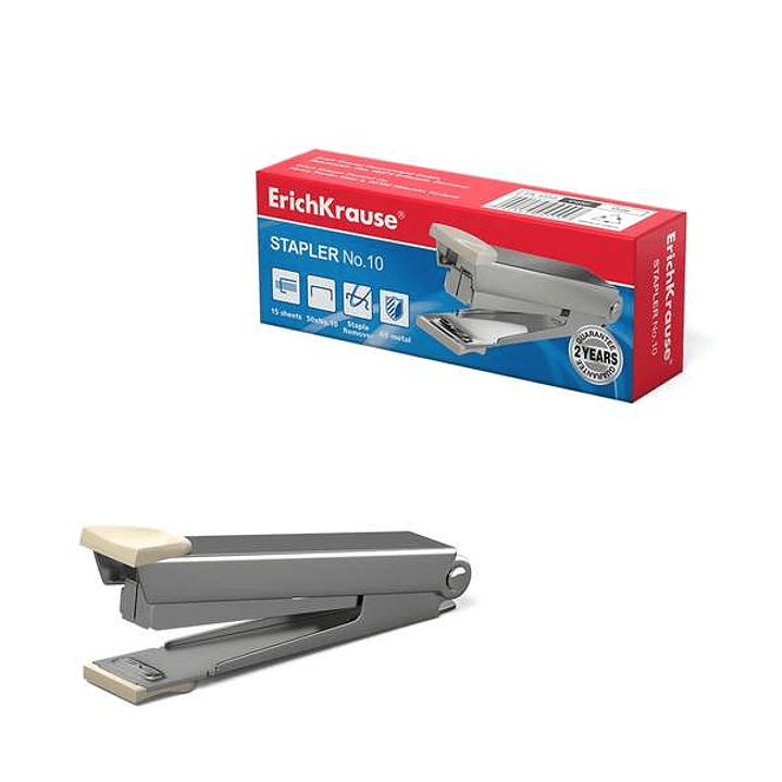 Erichkrause Grapadora Nº10 Ferro - Grapa Hasta 15 Hojas - Acero de Alta Calidad - Color Negro 1