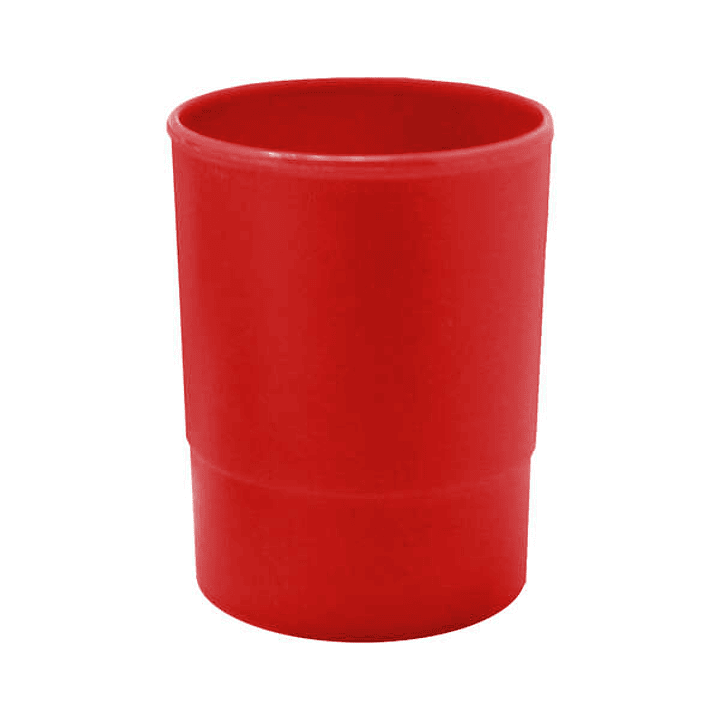 Dohe Cubilete Redondo en Poliestireno - 100% Reciclable - Apilable - 100x100mm - Ideal para Organizar Material de Oficina 1