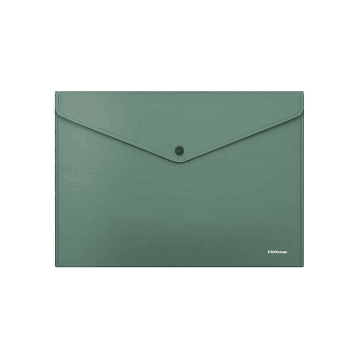 Erichkrause Fizzy Classic Sobre Portadocumentos A4 - Fabricado en Plastico Opaco - Textura Rugosa - Color Verde 1