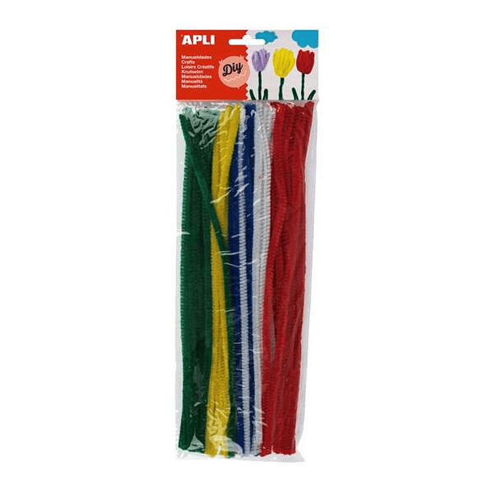 Apli Pack de 50 Limpiapipas Ø 6 mm x 300 mm - Colores Surtidos 1