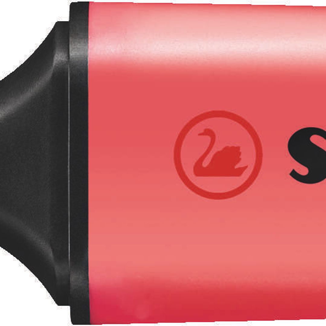 Stabilo Boss 70 Rotulador Marcador Fluorescente - Trazo entre 2 y 5mm - Recargable - Tinta con Base de Agua - Color Rojo Fluorescente 1