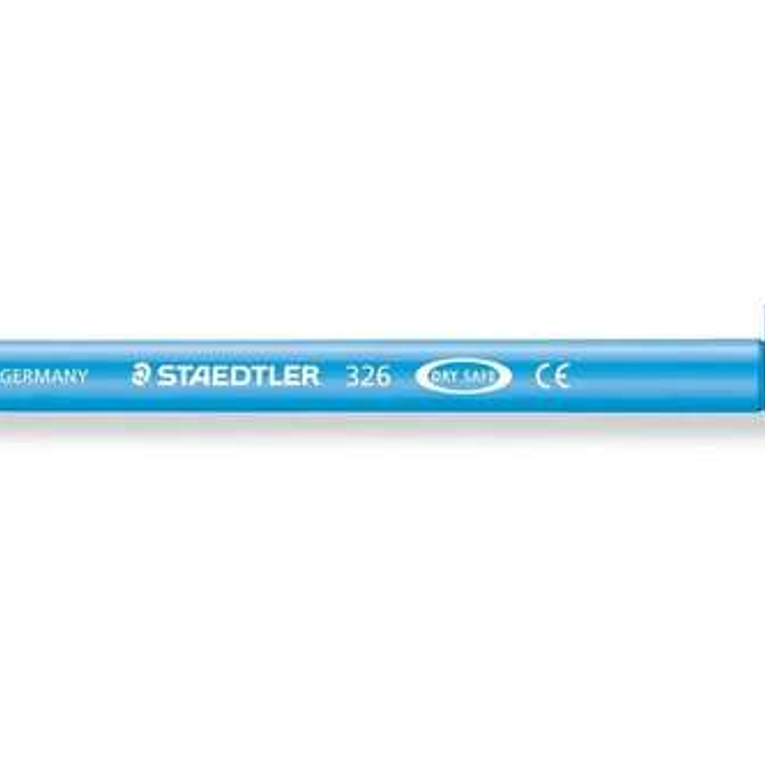 Staedtler Noris 326 Rotulador de Punta Fina - Trazo 1mm Aprox - Tina Base de Agua - Color Azul Claro 1