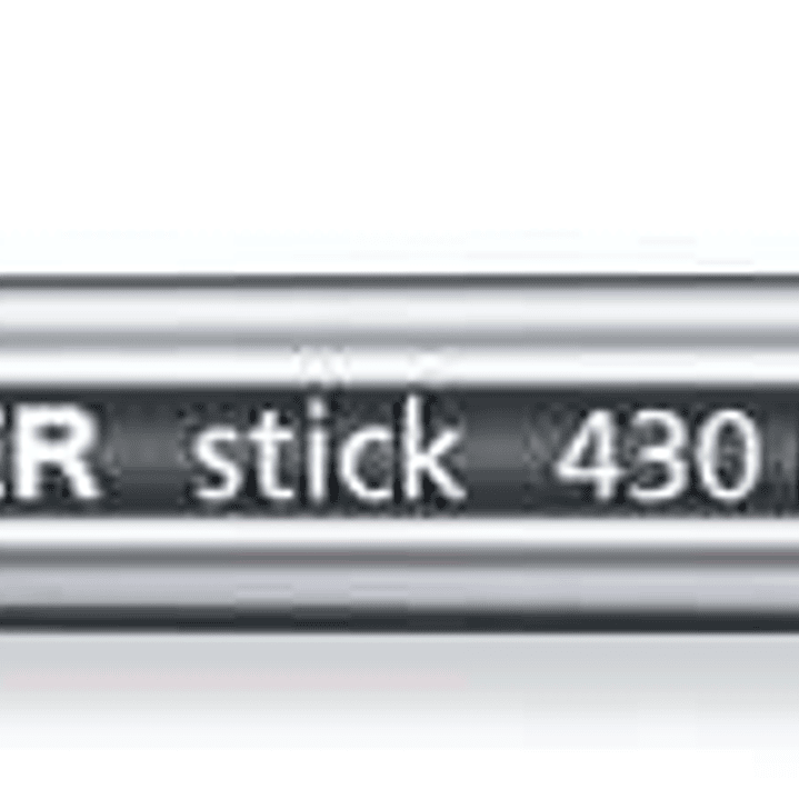 Staedtler Stick 430 Boligrafo con Capuchon - Punta 0.35mm - Tinta Endeleble - Color Rojo 1