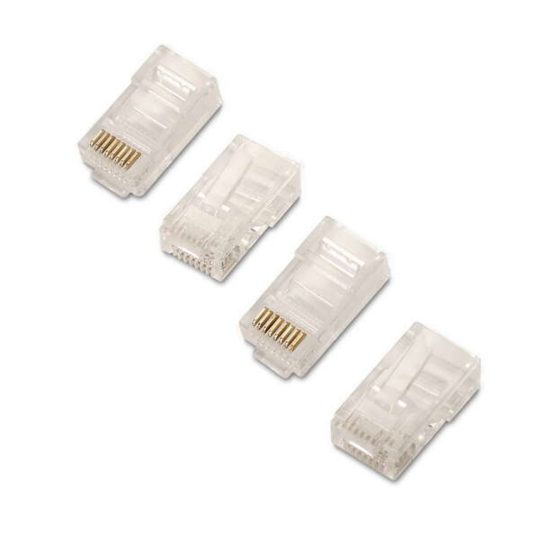 Aisens Pack de 10 Conectores RJ45 8 Hilos Cat.6 AWG24 - Color Transparente 1