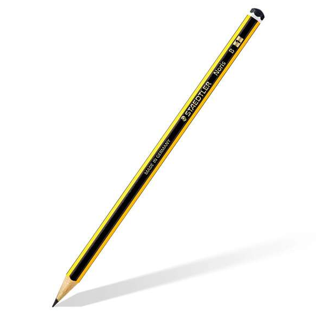 Staedtler Noris 120-1 Lapiz de Grafito Hexagonal - Mina B - Resistencia a la Rotura - Madera de Bosques Sostenibles 1
