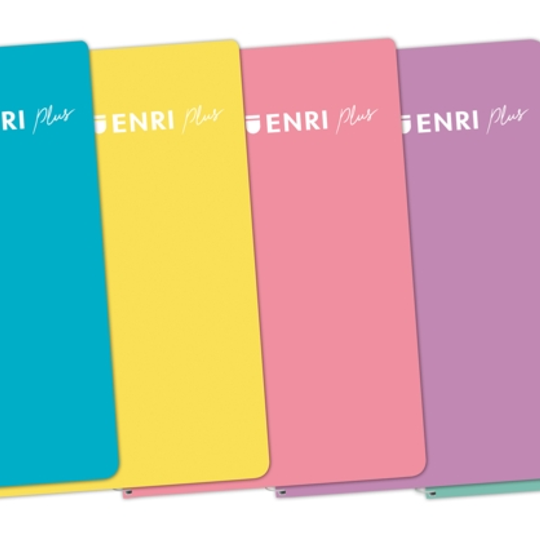 Enri Plus 4º Cuaderno Espiral 4x4 - Tapa de Plastico - 80 Hojas 90gr - Colores Surtidos 1