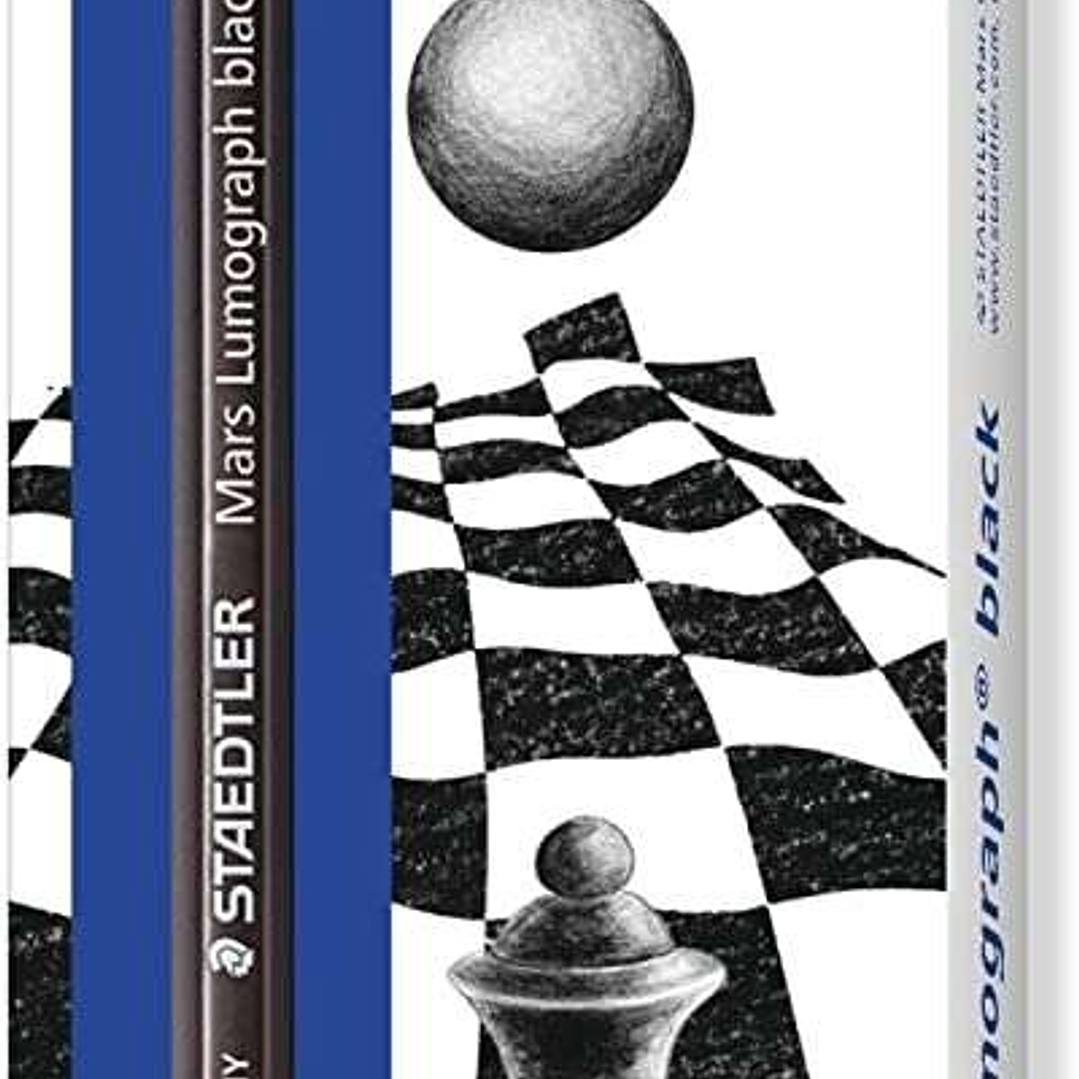 Staedtler Mars Lumograph Black Artist Pencil 100B Lapiz de Grafito - Mina 2B - Resistencia a la Rotura - Madera de Bosques Sostenibles 1