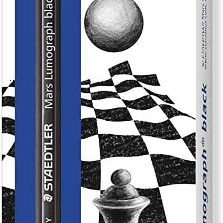 Staedtler Mars Lumograph Black Artist Pencil 100B Lapiz de Grafito - Mina 2B - Resistencia a la Rotura - Madera de Bosques Sostenibles 1