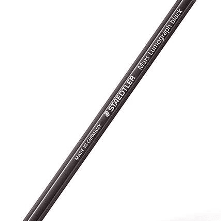 Staedtler Mars Lumograph Black Artist Pencil 100B Lapiz de Grafito - Mina 4B - Resistencia a la Rotura - Madera de Bosques Sostenibles 1