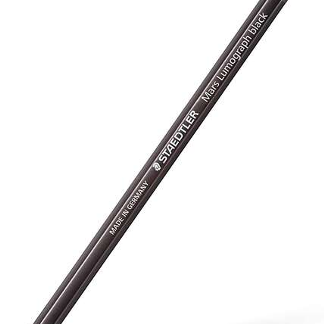 Staedtler Mars Lumograph Black Artist Pencil 100B Lapiz de Grafito - Mina 6B - Resistencia a la Rotura - Madera de Bosques Sostenibles 1