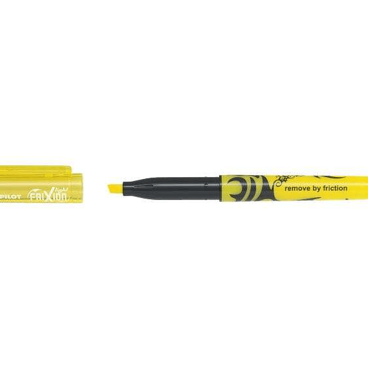 Pilot Frixion Light Rotulador Fluorescente Borrable - Punta de Fibra Biselada - Trazo de 1 a 3.5mm - Color Amarillo 1