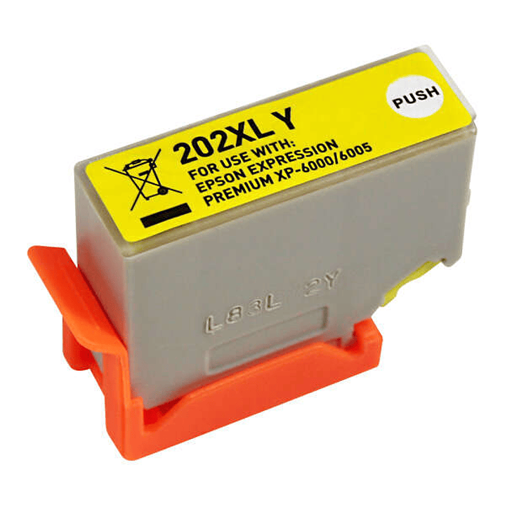 Epson 202XL Amarillo Cartucho de Tinta Generico - Reemplaza C13T02H44010/C13T02F44010 1