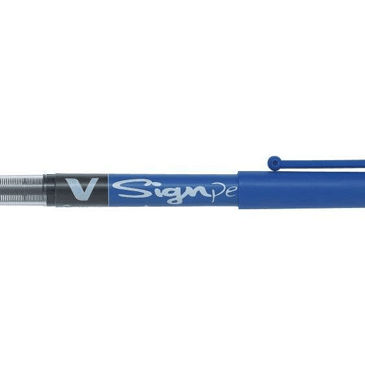 Pilot Rotulador de Punta Fina V-Sign Pen - Punta Fina de 2mm - Trazo de 0.6mm - Color Azul 1