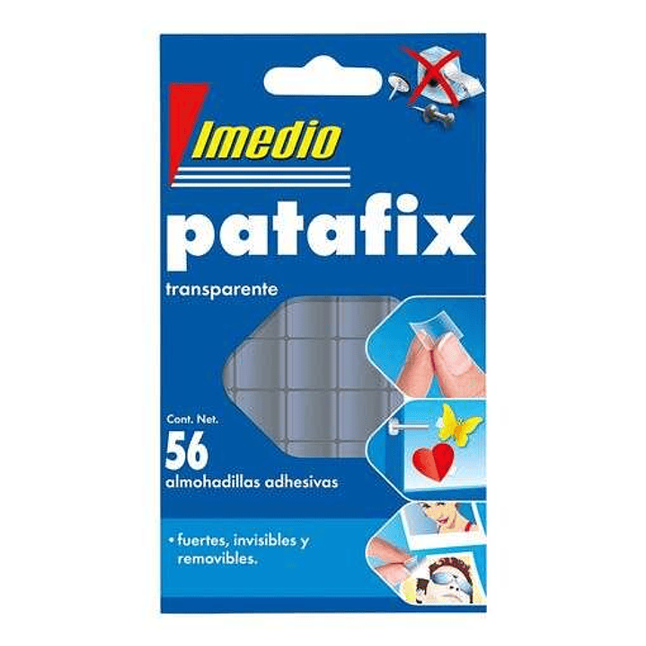 Imedio Patafix Masilla Adhesiva Transparente - Fuertes, Limpias y Removibles - 56 Piezas 1