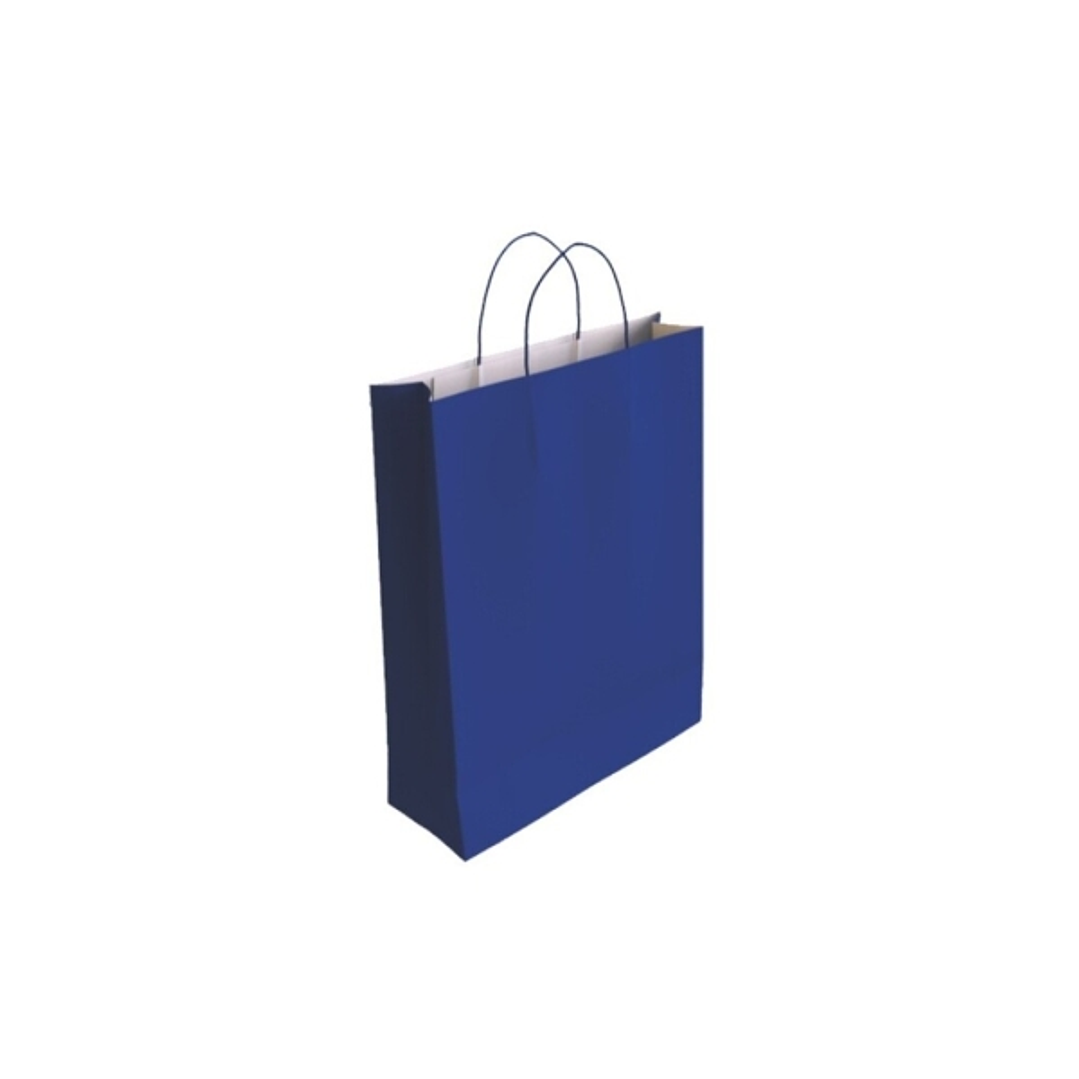 Bismark Bolsa de Papel Celulosa - Medidas 32x10x24cm - Color Azul 1