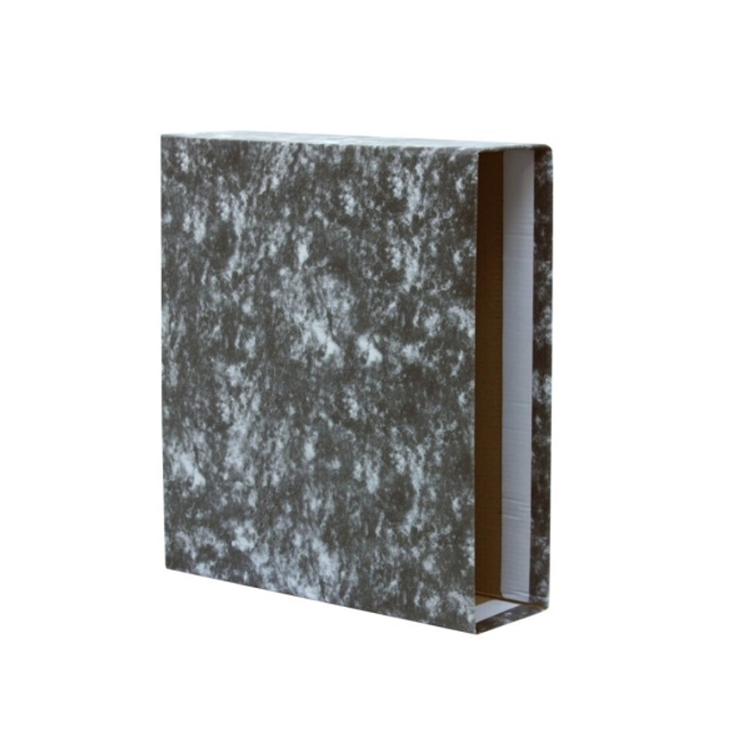 Bismark Funda para Archivador A-Z Folio - Carton Forrado - Color Negro Jaspeado 1