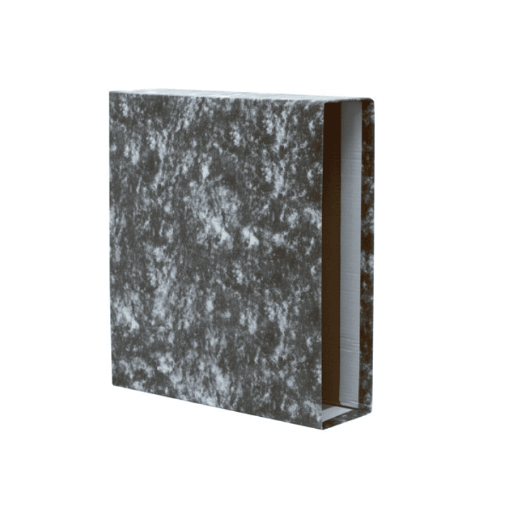 Bismark Funda para Archivador A-Z Folio - Carton Forrado - Color Negro Jaspeado 1