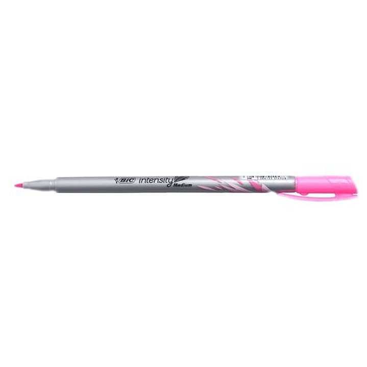 Bic Intensity Medium Rotulador de Punta Media de 0.8mm - Tinta con Base de Agua - Color Rosa 1