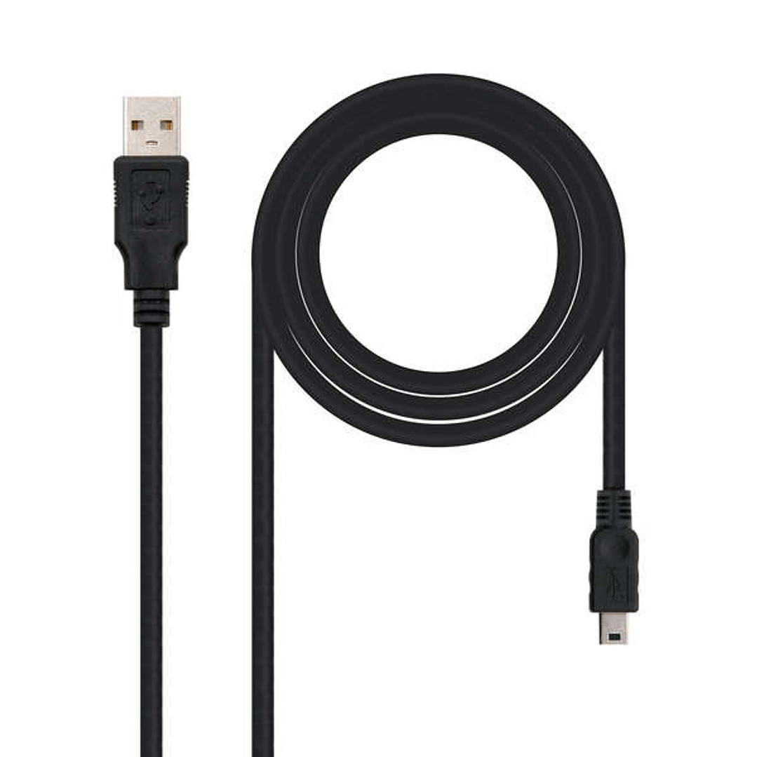 Nanocable Cable USB-A 2.0 Macho a Mini-USB Macho 1.8m 1