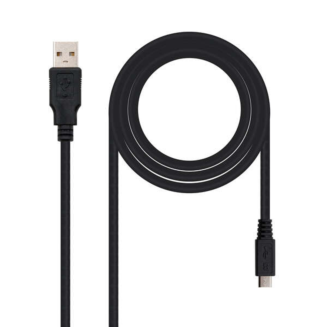 Nanocable Cable USB-A 2.0 Macho a Micro-USB Macho 1.80m 1