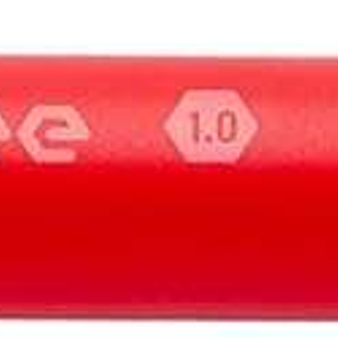 Pentel iZee Boligrafo de Bola Retractil - Punta 0.7mm - Trazo 0.35mm - Clip de Metal - Color Rojo 1