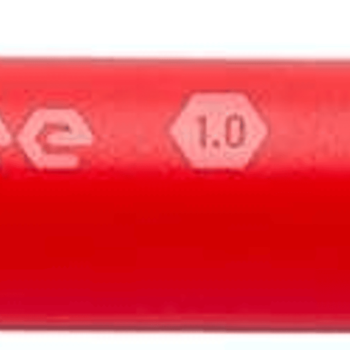 Pentel iZee Boligrafo de Bola Retractil - Punta 0.7mm - Trazo 0.35mm - Clip de Metal - Color Rojo 1